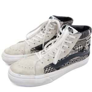 Vans Sk8-Hi Slim Italian Weave Skateboarding Shoes Size Women's 6 Men's 4.5